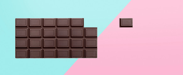 Schokolade auf hintergrund