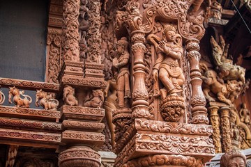 Fototapeta premium Sculptures in wood , Thailand