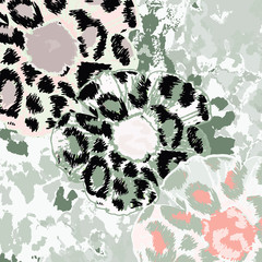 Leopard pattern, jaguar pattern, animal fur