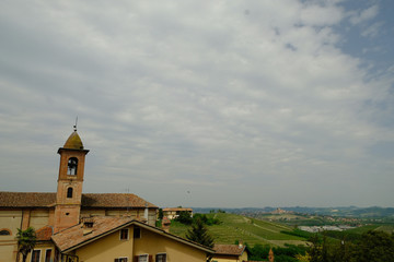 beautiful views of the hills of Grinzane cavour