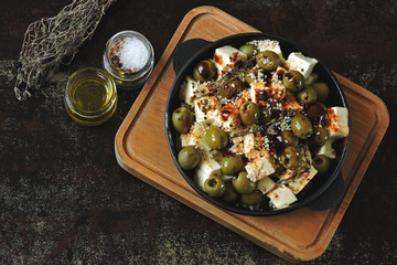 greek, food, cheese, baked, healthy, feta, oil, background, cuisine, white, olive, pepper, lunch, snack, meal, vegetable, dinner, herbs, delicious, gourmet, mediterranean, appetizer, spices, red, dish
