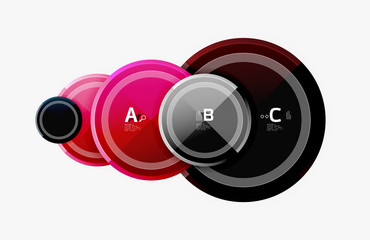 Circular pattern, abstract circles composition