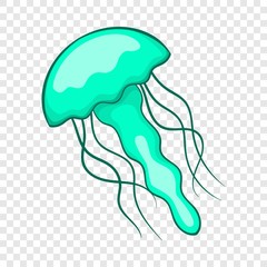 Jellyfish icon. Cartoon illustration of jellyfish vector icon for web