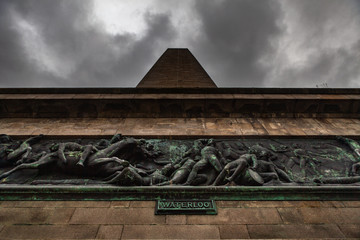 Dublin, Ireland – March 2019. Wellington Monument Imposing 62m obelisk built to commemorate...