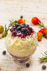 アジアのかき氷　Shaved ice that Asian fruit