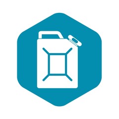 Fuel jerrycan icon. Simple illustration of fuel jerrycan vector icon for web