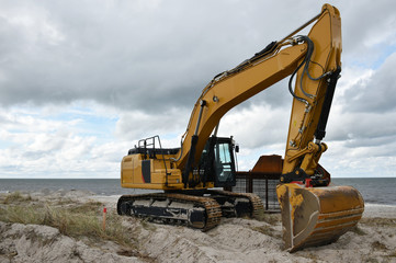 Landgewinnung an der Ostsee 