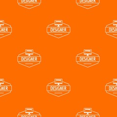 Designer pattern vector orange for any web design best