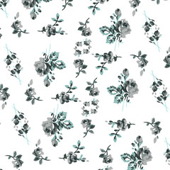 illustration of a beautiful floral bouquet.  watercolor floral pattern
