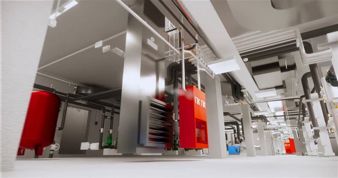 Computer design of utilities of building at BIM technology