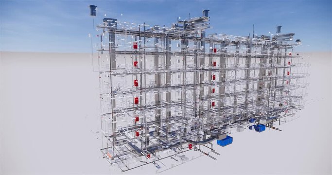 Computer design of utilities at BIM technology