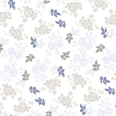 Fashionable pattern in small flowers. Floral background for textiles.