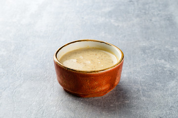 Obraz na płótnie Canvas Nut sauce in the bowl