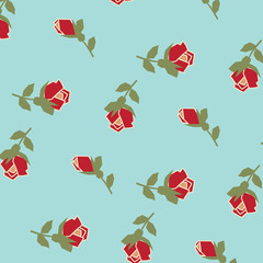 Fashionable pattern in small flowers. Floral background for textiles.