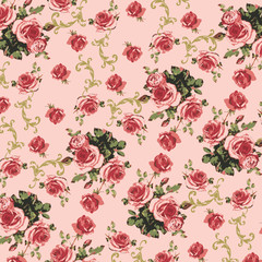 Fashionable pattern in small flowers. Floral background for textiles.