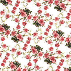 Fashionable pattern in small flowers. Floral background for textiles.