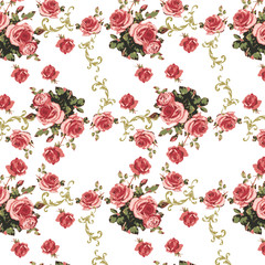 Fashionable pattern in small flowers. Floral background for textiles.