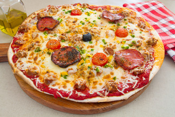 pizza aux chorizos 