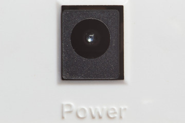 Female connector. Installation of power systems. Close-up.