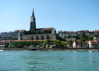 Old european architecture in switzerland.