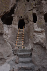 Sandstone Cliff Dwelling in Los Alamos New Mexico