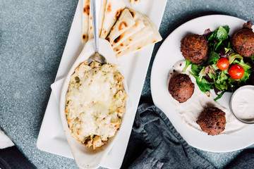 Falafel and Artichoke Dip