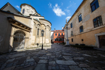 The Armenian Cathedral of the Assumption of Mary , armenian courtyard