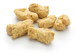soy meat isolated on white background