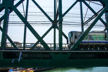 鉄道が通過する鉄橋