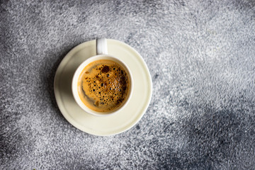 Floral card on concrete background