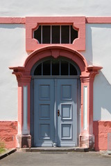 Fototapeta premium Baroque palace doorway at Prüm abbey in the Eifel Mountains, Germany