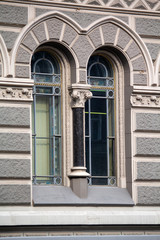Beautiful vintage window in a classical style. Architecture