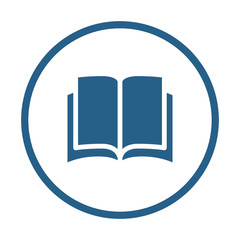 Book vector icon. Open pages symbol.