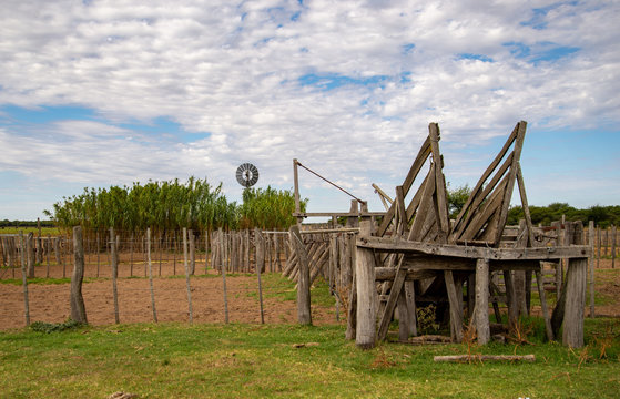 corrales y molino de campo