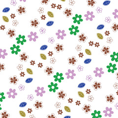 Floral bouquet  pattern with small flowers  