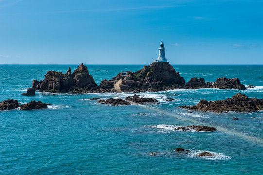 United Kingdom, Channel islands, Jersey, La Corbiere lighthouse