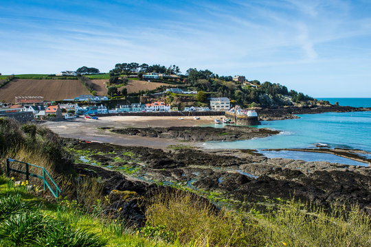 United Kingdom, Channel islands, Jersey, the fishing harbor of Bonne Nuit
