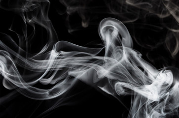 Nature Abstract: The Delicate Beauty and Elegance of a Wisp of White Smoke