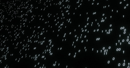 Futuristic data stream, Digital flow. Dynamic pattern with power rays and light.Data transferring. Information concept. Technology background. 3D rendering