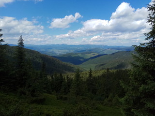 view of the mountains
