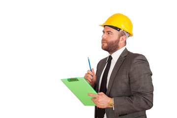civil engineer with suit portrait looking at camera,