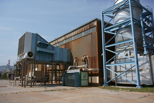 View of old gas turbine building