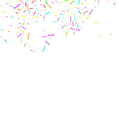 Sprinkles grainy. Cupcake donuts, dessert, party