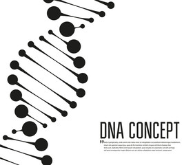 Dna vector or chromosome icon illustration