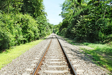 Obraz premium rieles de tren 