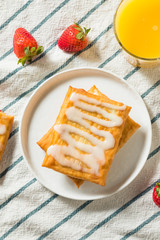 Sweet Breakfast Strawberry Toaster Pastry