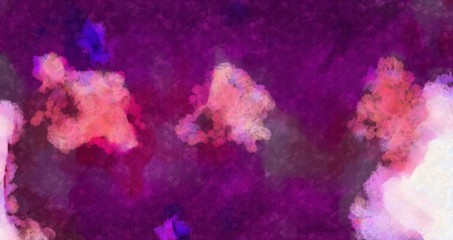 Abstraction painted in oil style. Colorful texture background. Multicolored wallpaper graphic design. Pattern for creating artwork and print. Crazy warm colors and cartoon effect. Fun psychedelic art.