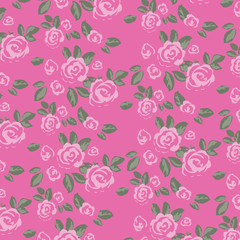 Fashionable pattern in small flowers. Floral background for textiles.
