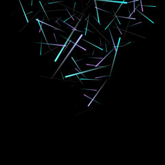 Fast Effect. Motion Neon Light Movement static