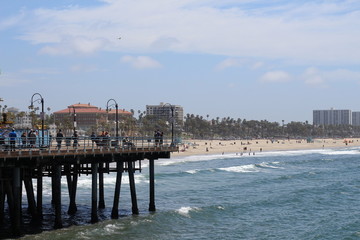 Naklejka premium Santa Monica Beach _CA